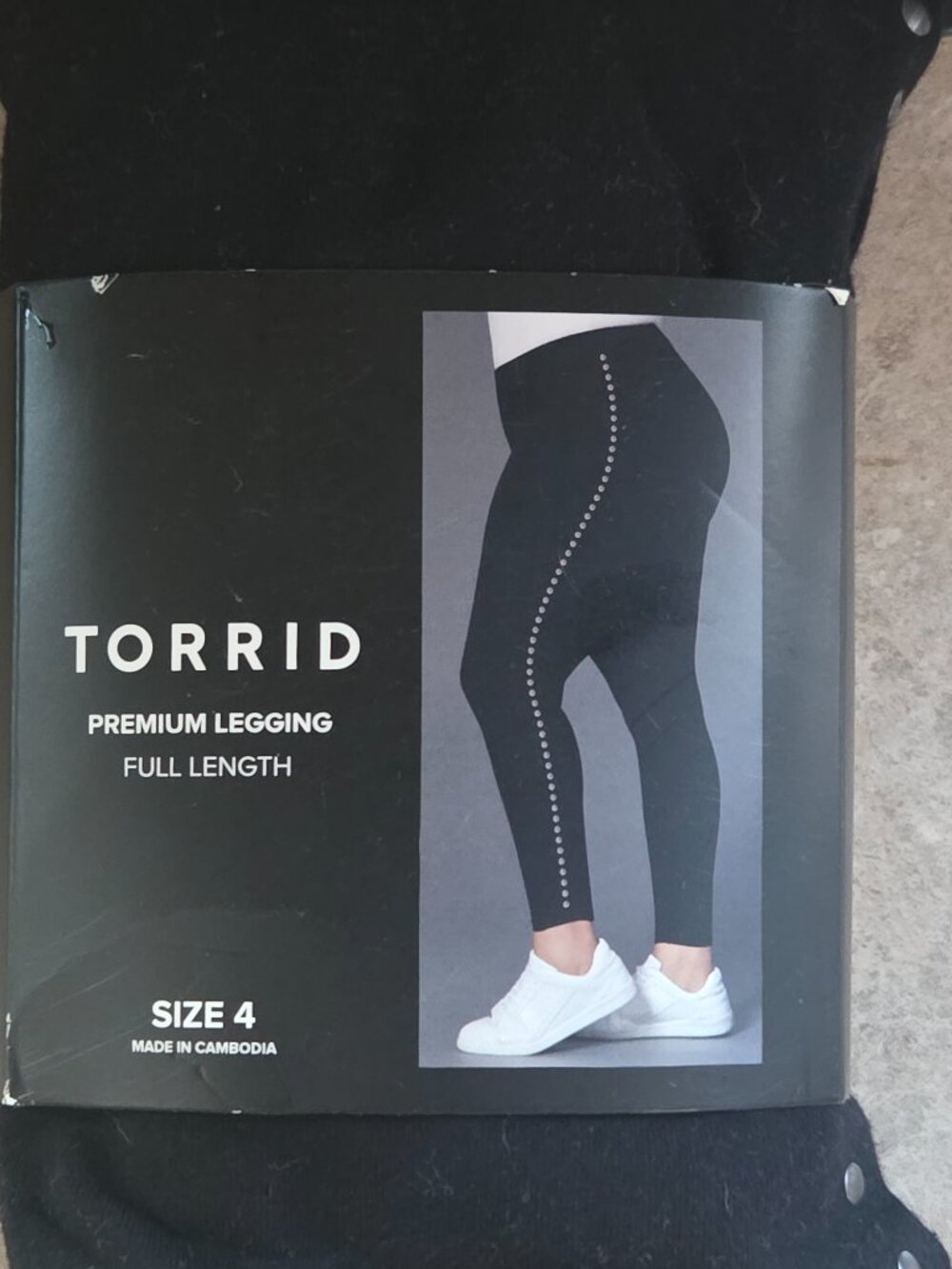 Torrid Black Premium Leggings with Silver Studs, Plus Size 4 (26W) NWT